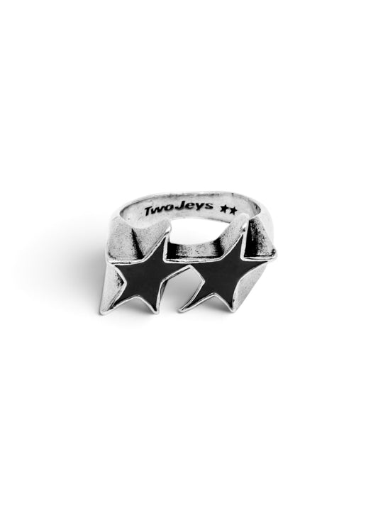 【TWO JEYS  - トゥージェイズ】ICON BLACK ENAMELED SINGLE RING / BLACK (アクセサリー/ブラック)