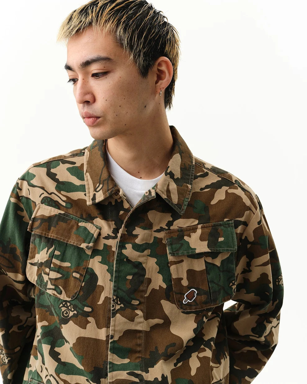 【ICE CREAM - アイスクリーム】RUNNING DOG WOODLAND CAMO FIELD JACKET /  CAMO (ジャケット/カモ)