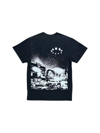 【Billionaire Boys Club-ビリオネアボーイズクラブ】 BB SIGHTING WASHED PRINT OVERSIZED T-SHIRT / BLACK (Tシャツ/ブラック)
