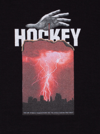 【HOCKEY - ホッケー 】 SIDE ONE HOODIE / BLACK (フーディ/ブラック)