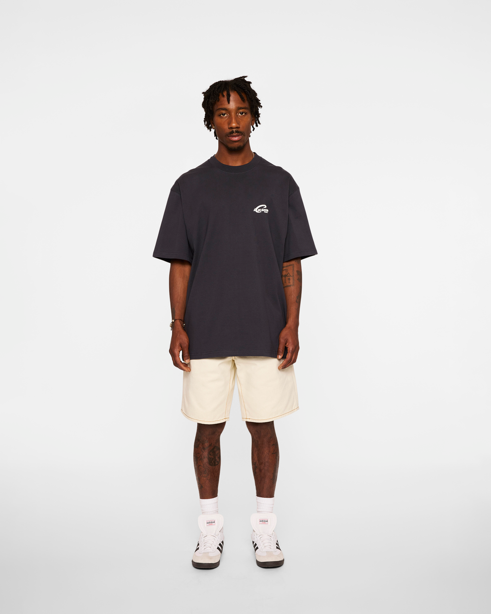【ICE CREAM - アイスクリーム】EYE SPY WASHED OVERSIZED T-SHIRT / CHARCOAL (Tシャツ/チャコール)
