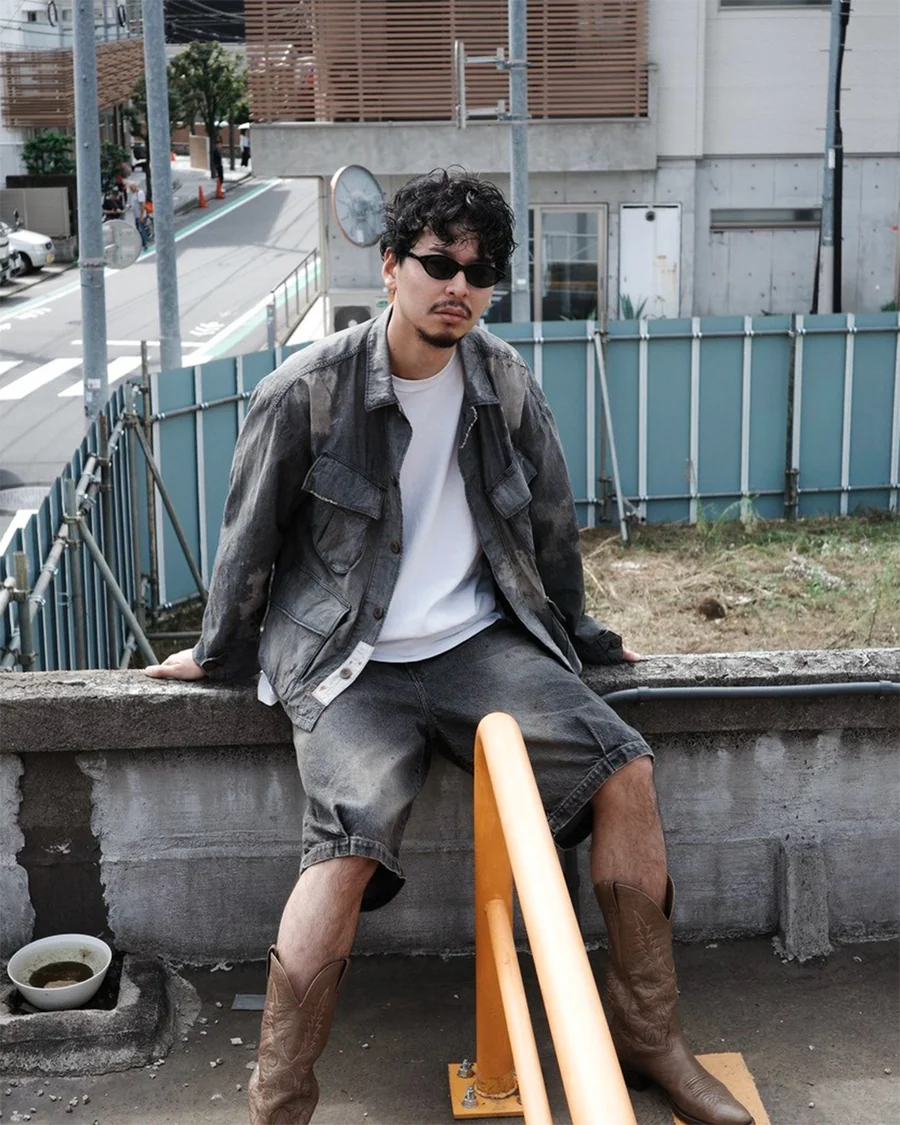 ANACHRONORM - アナクロノーム】CHAMBRAY REMAKED FATIGUE JACKET