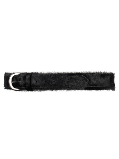 【BASKETCASE  - バスケットケース】MOHAIR, fastener / BLACK (ベルト/ブラック)