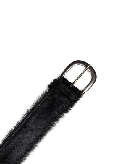 【BASKETCASE  - バスケットケース】MOHAIR, fastener / BLACK (ベルト/ブラック)