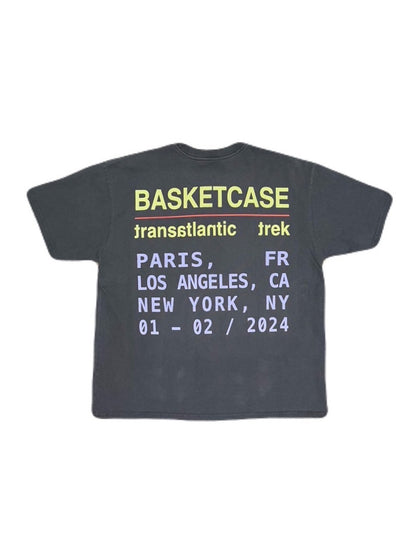 【BASKETCASE  - バスケットケース】AUGUST, t-shirt / Vintage Black (Tシャツ/ヴィンテージブラック)
