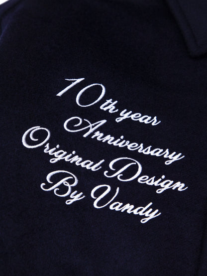 【VANDY THE PINK - ヴァンディー・ザ・ピンク】VARSITY JACKET 10 YEAR ANNIVERSARY / NAVY (ジャケット/ネイビー)