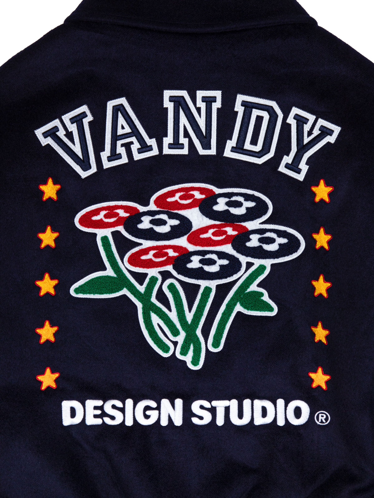 【VANDY THE PINK - ヴァンディー・ザ・ピンク】VARSITY JACKET 10 YEAR ANNIVERSARY / NAVY (ジャケット/ネイビー)
