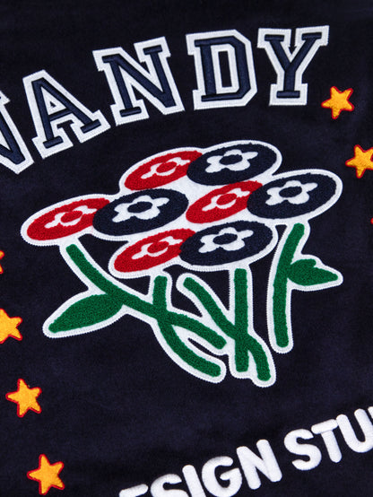 【VANDY THE PINK - ヴァンディー・ザ・ピンク】VARSITY JACKET 10 YEAR ANNIVERSARY / NAVY (ジャケット/ネイビー)