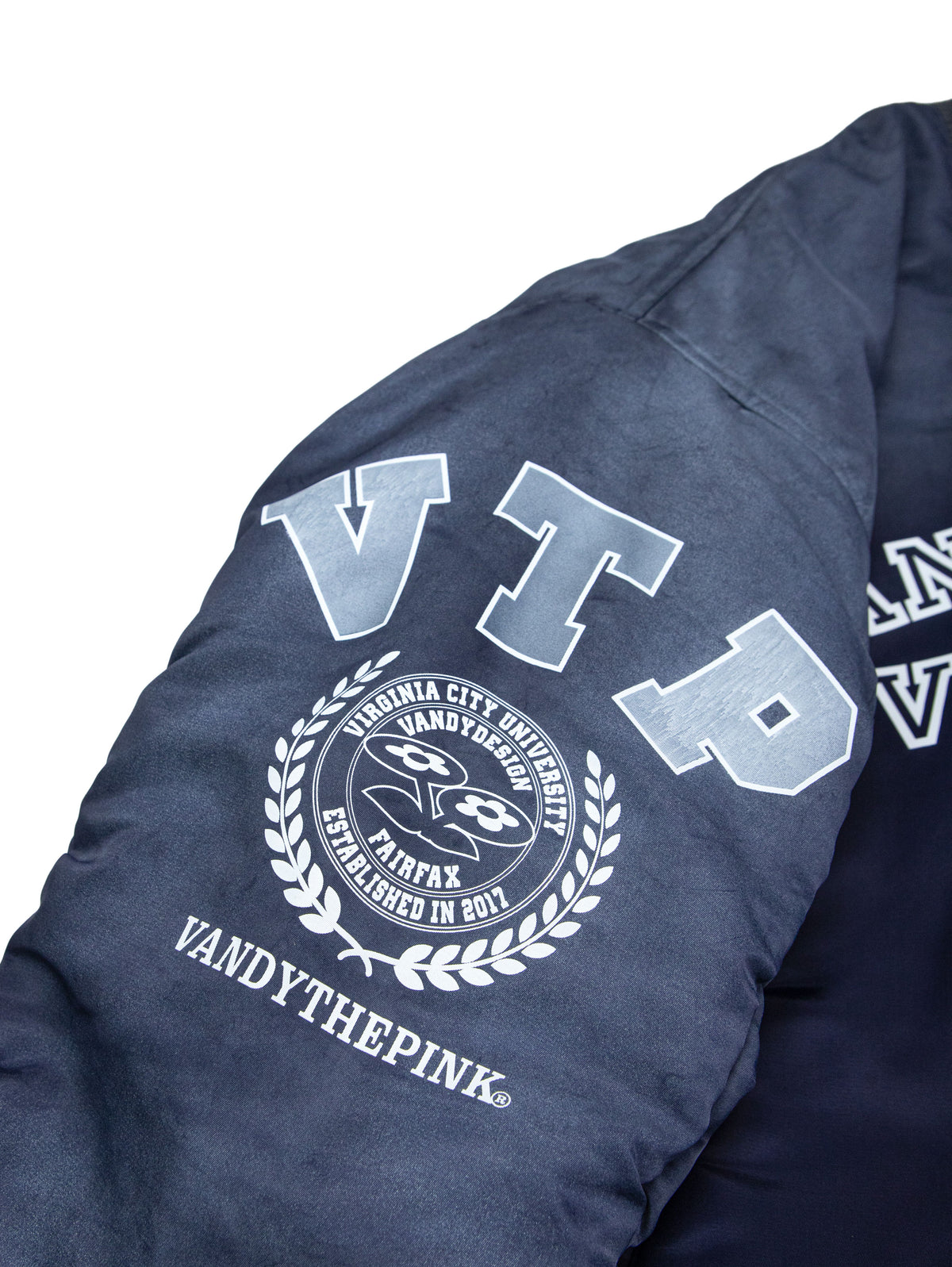 【VANDY THE PINK - ヴァンディー・ザ・ピンク】REVERSIBLE BOMBER JACKET / NAVY (ジャケット/ネイビー)
