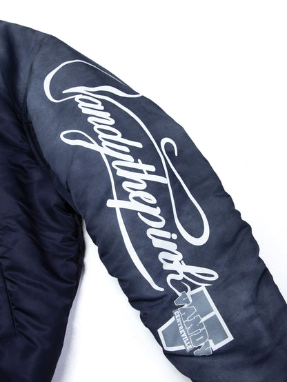 【VANDY THE PINK - ヴァンディー・ザ・ピンク】REVERSIBLE BOMBER JACKET / NAVY (ジャケット/ネイビー)