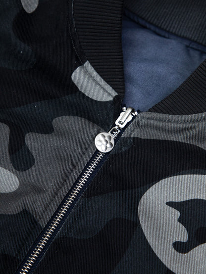 【VANDY THE PINK - ヴァンディー・ザ・ピンク】REVERSIBLE BOMBER JACKET / NAVY (ジャケット/ネイビー)