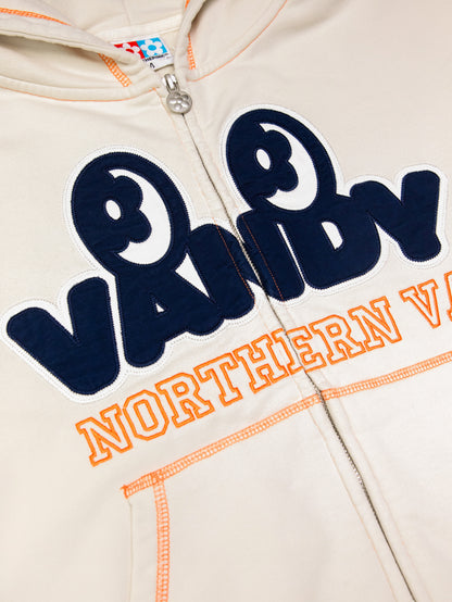 【VANDY THE PINK - ヴァンディー・ザ・ピンク】EYE LOGO ZIP UP HOODIE / HEATHER GREY (パーカー/ヘザーグレー)