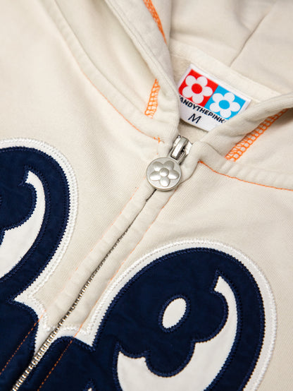 【VANDY THE PINK - ヴァンディー・ザ・ピンク】EYE LOGO ZIP UP HOODIE / HEATHER GREY (パーカー/ヘザーグレー)
