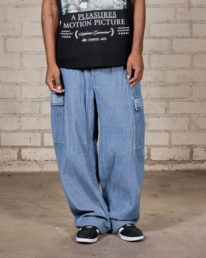 【PLEASURES - プレジャーズ】VISITOR CARGO PANTS / INDIGO (パンツ/インディゴ)
