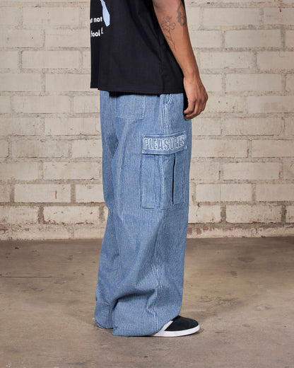 【PLEASURES - プレジャーズ】VISITOR CARGO PANTS / INDIGO (パンツ/インディゴ)
