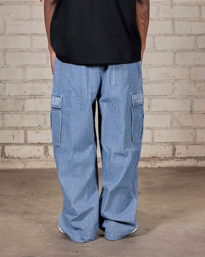 【PLEASURES - プレジャーズ】VISITOR CARGO PANTS / INDIGO (パンツ/インディゴ)