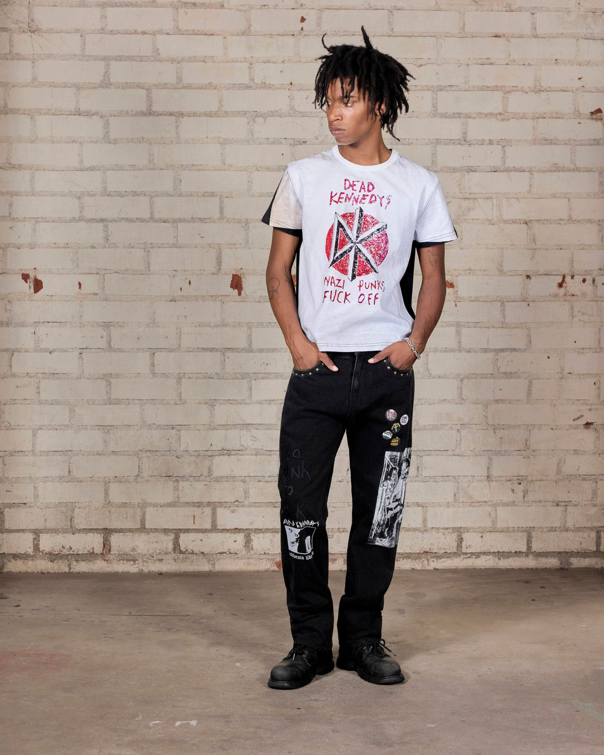 【PLEASURES - プレジャーズ】DIY STRAIGHT LEG PANTS / BLACK (パンツ/ブラック)