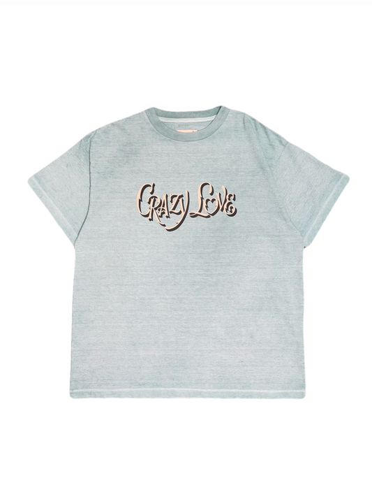 【EMOTIONALLY UNAVAILABLE - エモーショナリー アンアベイラブル】EU CRAZY LOVE S/S TEE/ GREEN  (Tシャツ/グリーン）