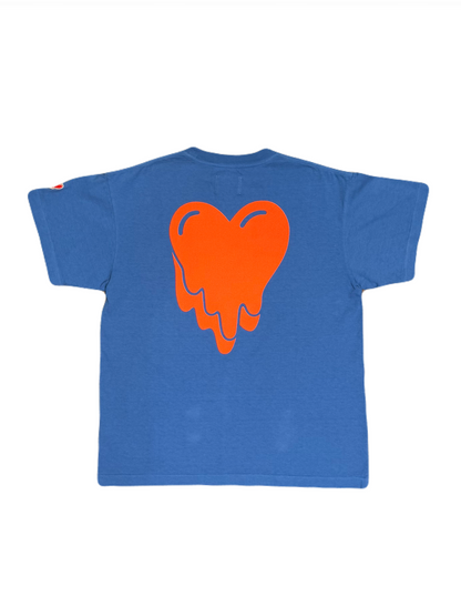 【EMOTIONALLY UNAVAILABLE - エモーショナリー アンアベイラブル】EU CRAZY LOVE S/S TEE/ BLUE  (Tシャツ/ブルー）