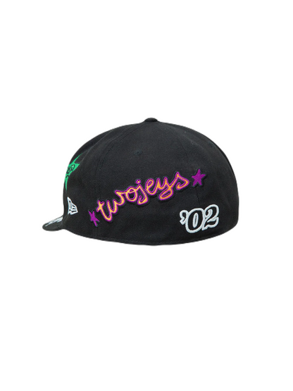 【TWO JEYS  - トゥージェイズ】NE X TJ EMBROIDERED 59FIFTY  / BLACK (キャップ/ブラック)