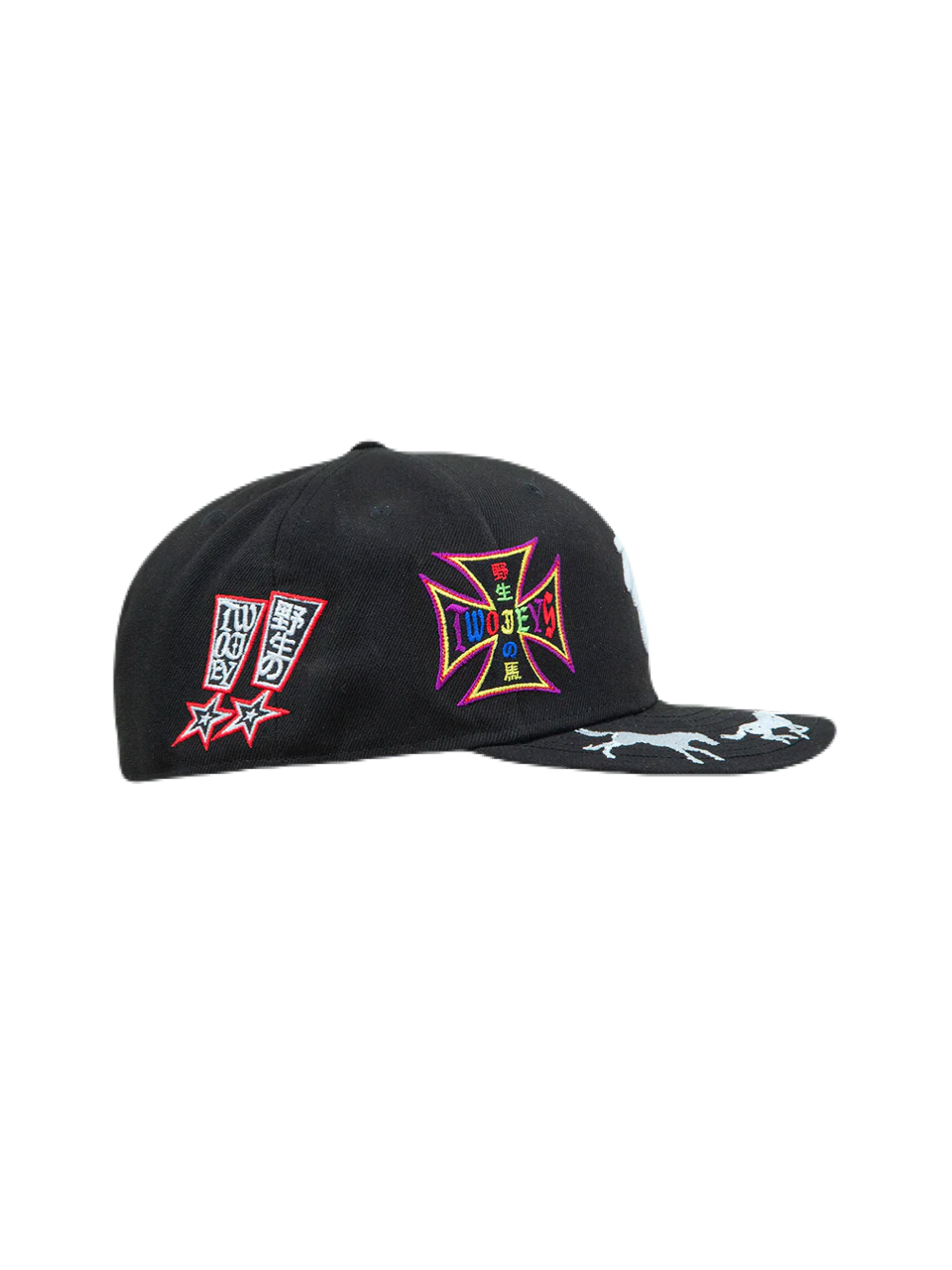 【TWO JEYS  - トゥージェイズ】NE X TJ EMBROIDERED 59FIFTY  / BLACK (キャップ/ブラック)