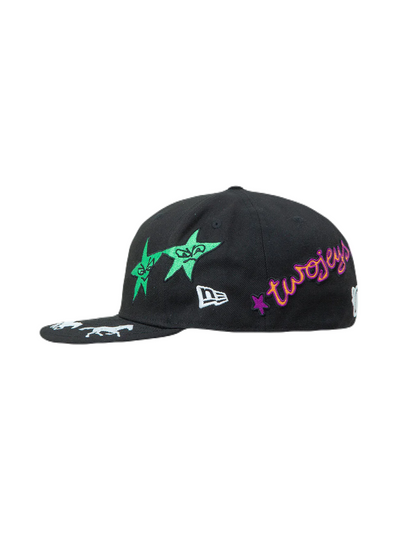 【TWO JEYS  - トゥージェイズ】NE X TJ EMBROIDERED 59FIFTY  / BLACK (キャップ/ブラック)