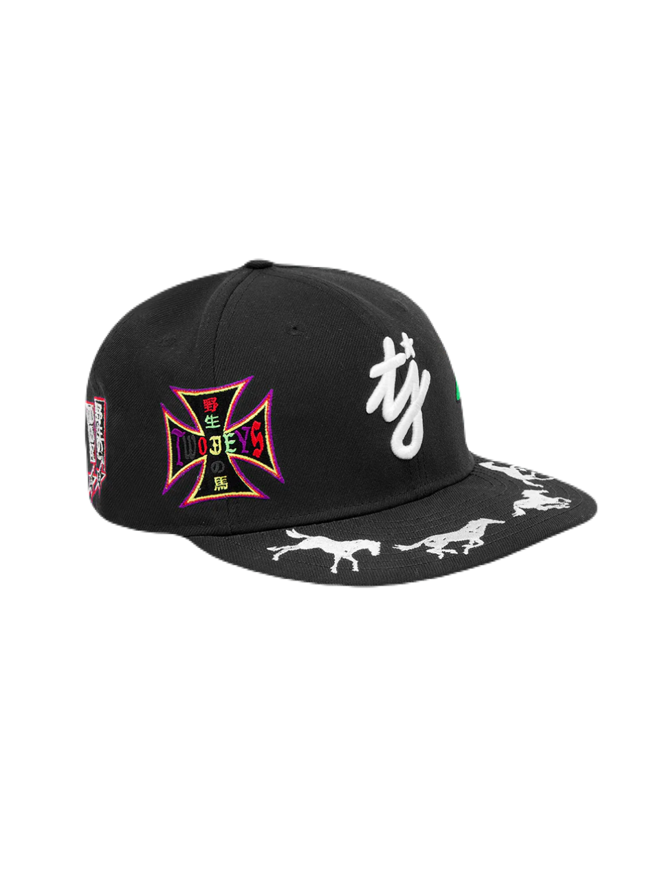 【TWO JEYS  - トゥージェイズ】NE X TJ EMBROIDERED 59FIFTY  / BLACK (キャップ/ブラック)
