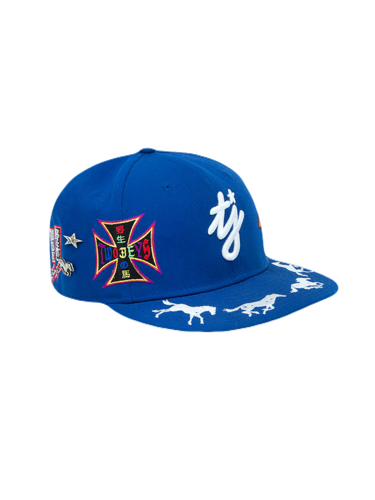 【TWO JEYS  - トゥージェイズ】NE X TJ EMBROIDERED 59FIFTY  / ROYAL BLUE (キャップ/ロイヤルブルー)