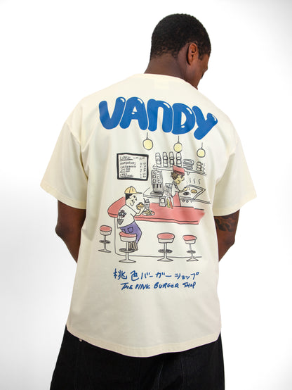【VANDY THE PINK - ヴァンディー・ザ・ピンク】MAGAZINE EYE LOGO TEE / OFF WHITE (Tシャツ/オフホワイト)