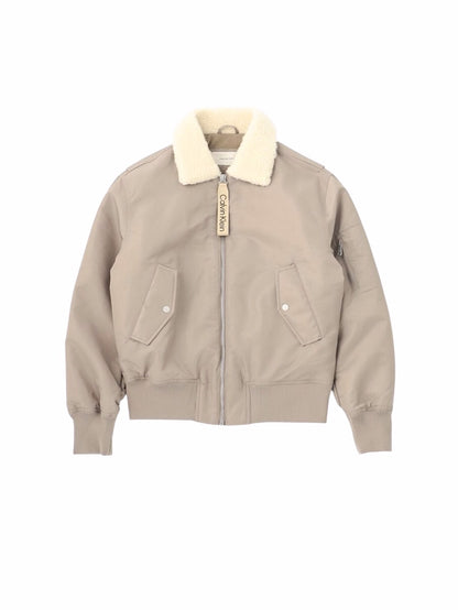 【Calvin Klein - カルバンクライン】AVIATOR  SHERPA JACKET / BEIGE (ジャケット/ベージュ)