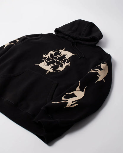 【by Parra - バイパラ】NON GRAND CAFE HOODED SWEATSHIRT / BLACK (パーカー/ブラック)