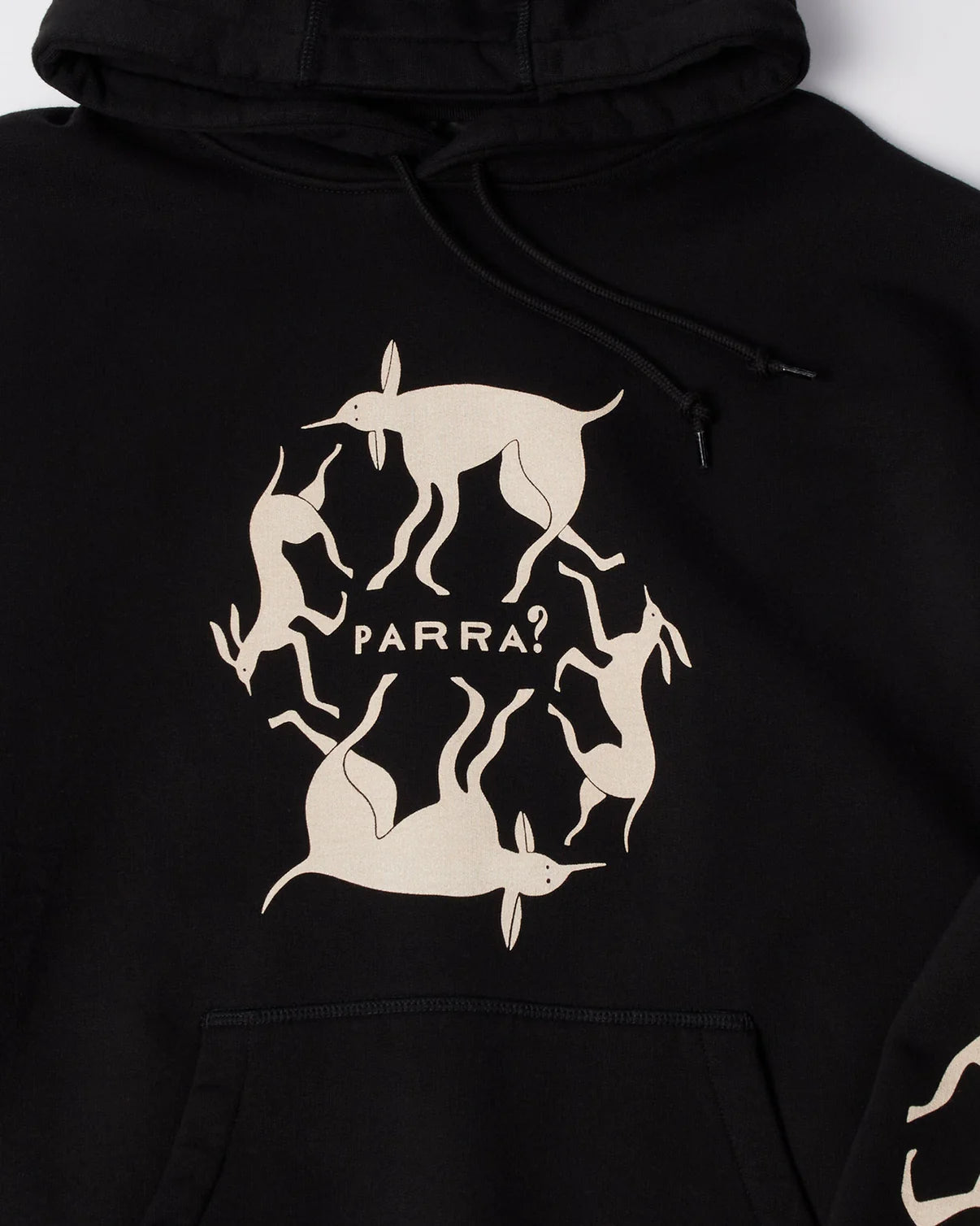 【by Parra - バイパラ】NON GRAND CAFE HOODED SWEATSHIRT / BLACK (パーカー/ブラック)