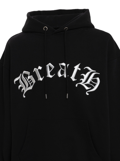 【BREATH - ブレス】  OLD  ENGLISH LOGO HOODIE / BLACK (フーディー/ブラック)