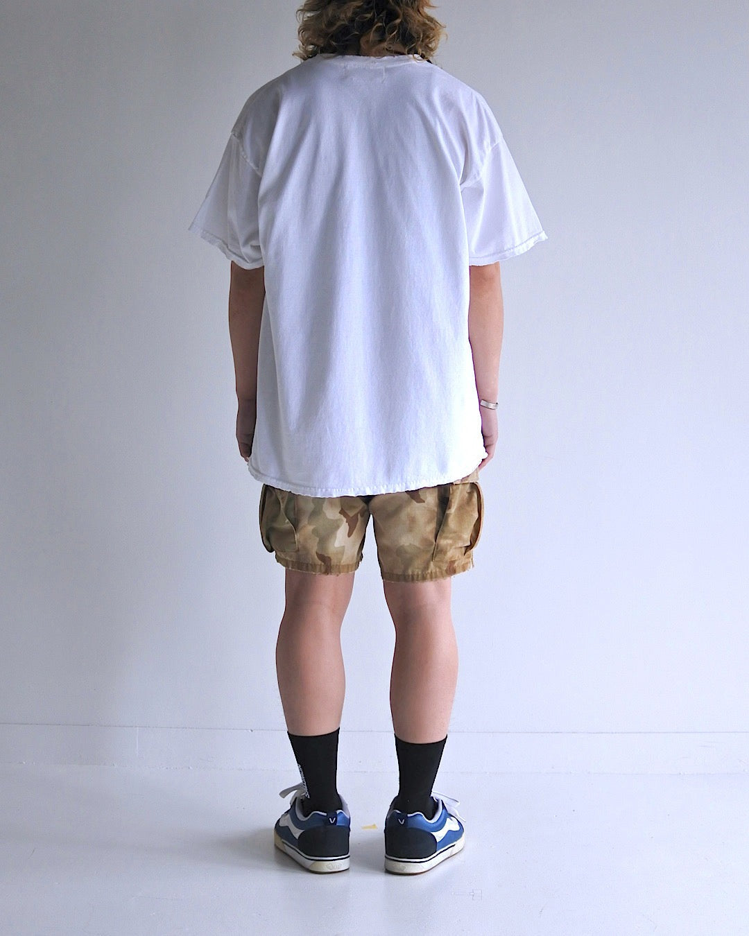 【ANACHRONORM - アナクロノーム】BALANCE PRINT DAMAGE S/S T-S（Tシャツ/ホワイト）