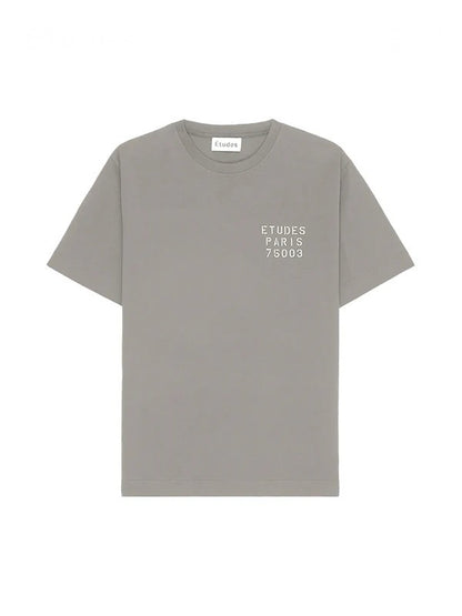 【Études - エチュード】WONDER SMALL STENCIL SS TEE / SILVER GREY(Tシャツ/シルバーグレー)
