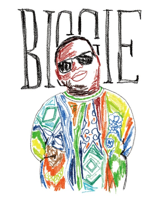 【KRAYON GANG - クレヨンギャング】BIGGIE LS TEE / WHITE (Tシャツ/ホワイト)