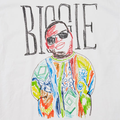 【KRAYON GANG - クレヨンギャング】BIGGIE LS TEE / WHITE (Tシャツ/ホワイト)