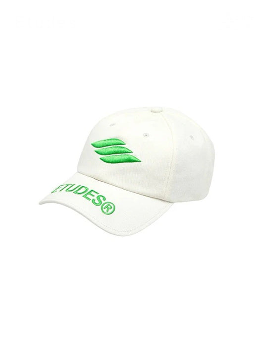 【Études - エチュード】BOOSTER ECO CAP / WHITE/GREEN (キャップ/ホワイト)