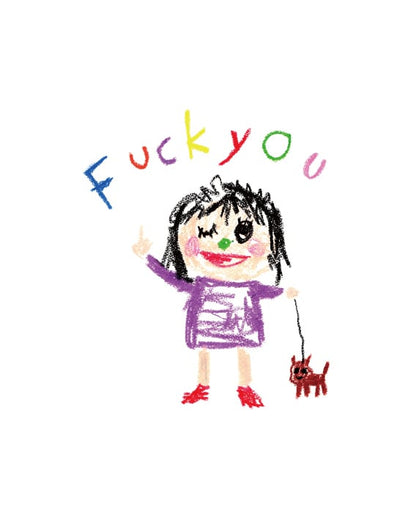 【KRAYON GANG - クレヨンギャング】FUCK YOU LS TEE / WHITE (Tシャツ/ホワイト)