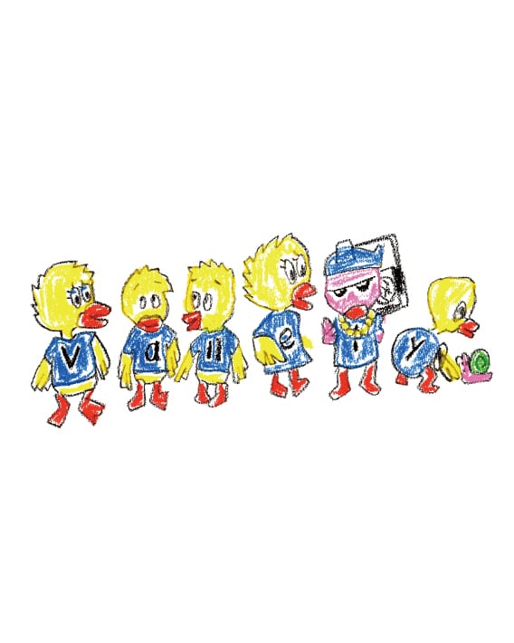 【KRAYON GANG - クレヨンギャング】DUCK LS TEE / WHITE (Tシャツ/ホワイト)