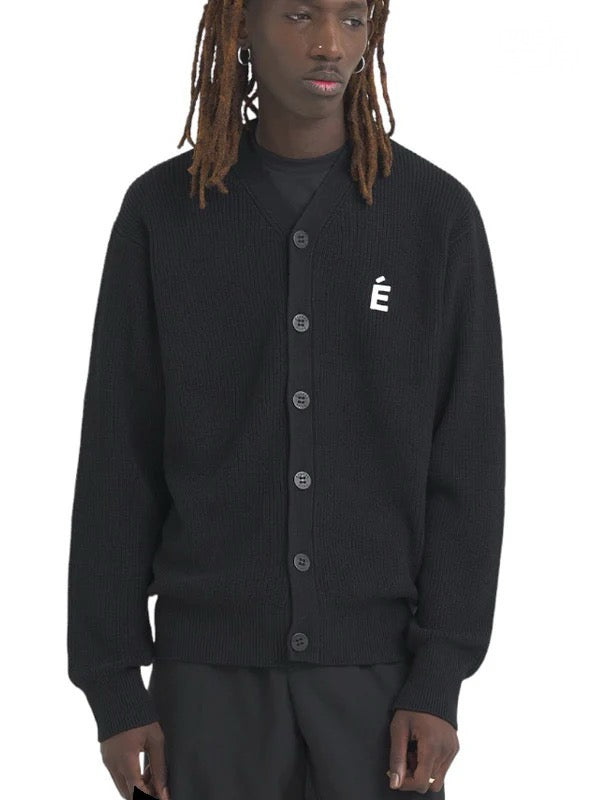 【Études - エチュード】BORIS CARDIGAN PATCH / BLACK(カーディガン/ブラック)
