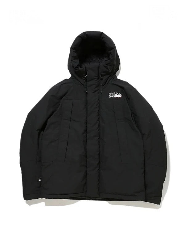 【FIRST DOWN -ファーストダウン】FIRST DOWN WRAP DOWN PARKA DICROS(R) MAURI / BLACK （ダウンジャケット/ブラック）