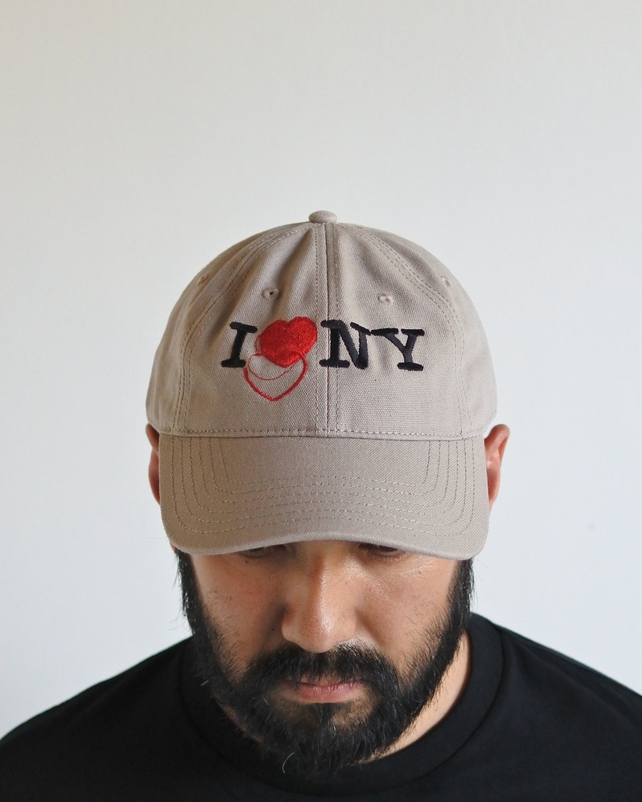 【ANACHRONORM - アナクロノーム】ICON THREADS GLITCH EMBROIDERY CAP / BEIGE (キャップ/ベージュ)