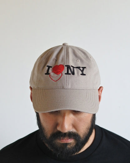 【ANACHRONORM - アナクロノーム】ICON THREADS GLITCH EMBROIDERY CAP / BEIGE (キャップ/ベージュ)