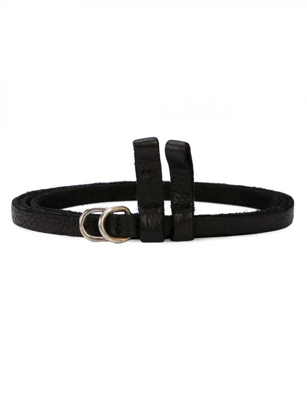 【GUIDI - グイディ】"BLT00" UNISEX LEATHER BELT / BISON FULL GRAIN(ベルト/ブラック)