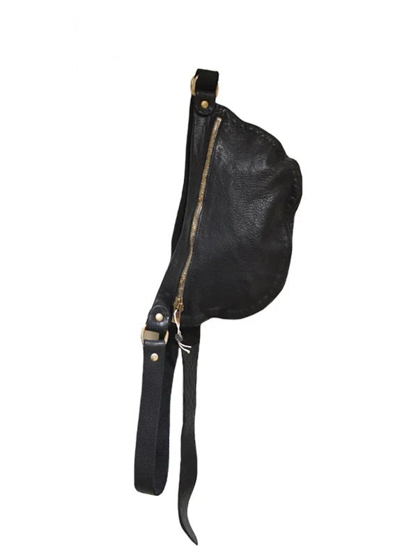 【GUIDI - グイディ】"Q10" Belt Bag / Soft Horse Full Grain(バッグ/ブラック)