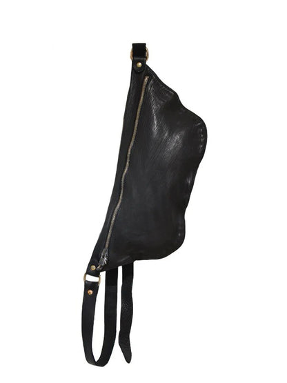 【GUIDI - グイディ】"Q100" Belt Bag / Soft Horse Full Grain(バッグ/ブラック)