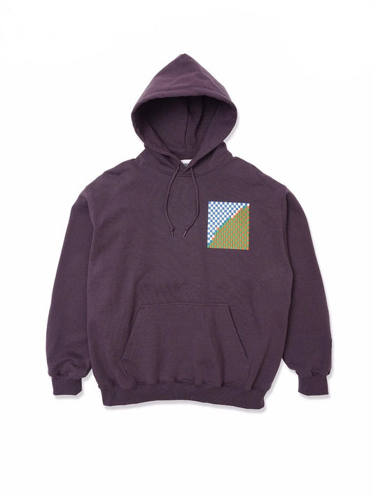 【Hombre Nino - オンブレニーニョ】PULLOVER HOODIE SQUARE / PURPLE(パーカー/パープル)　