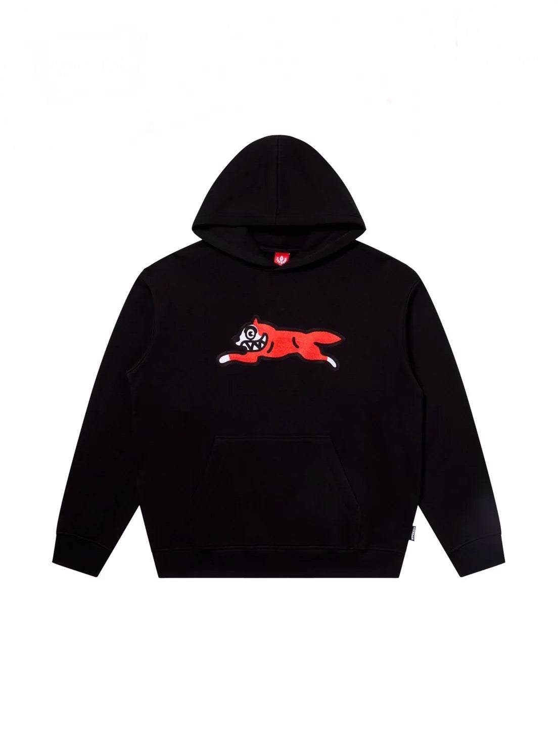 【ICE CREAM - アイスクリーム】RUNNING DOG CHAINSTITCH HOODIE / BLACK (フーディ/ブラック)