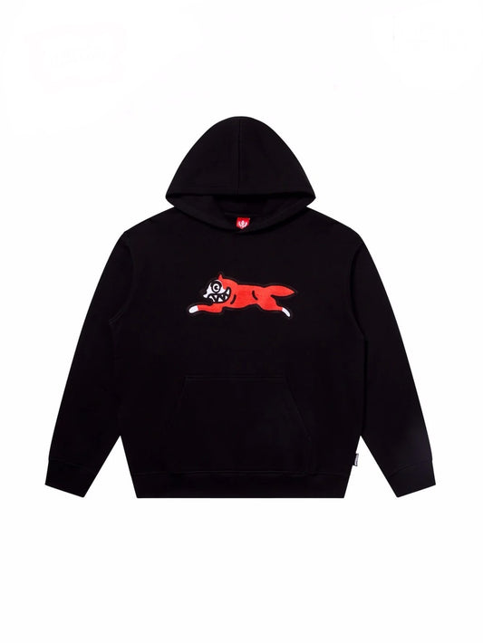 【ICE CREAM - アイスクリーム】RUNNING DOG CHAINSTITCH HOODIE / BLACK (フーディ/ブラック)